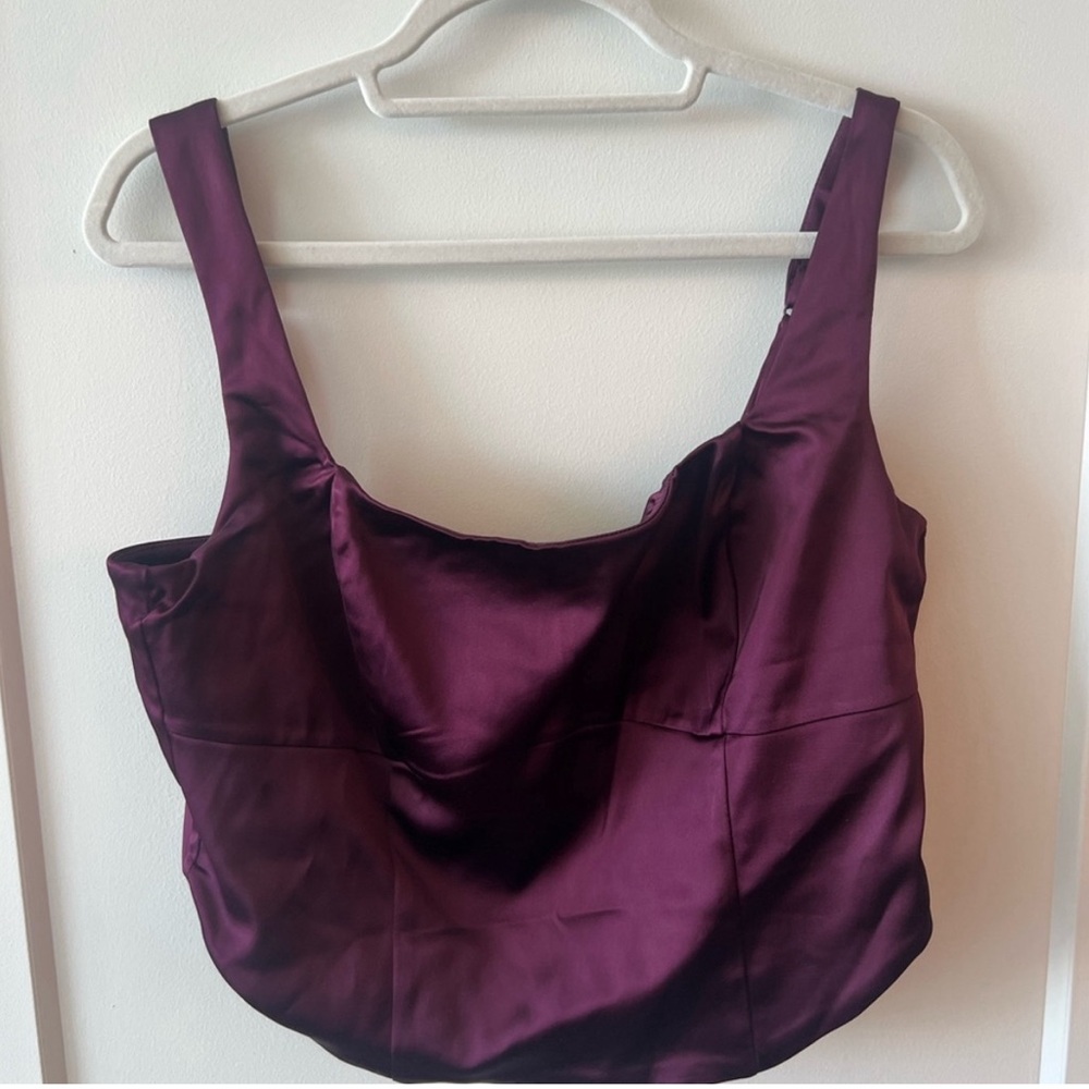 Abercrombie Silk Crop Top